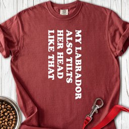 Labrador Tilt Her Head Premium Tee Gift For Dog Lover