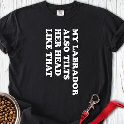 Labrador Tilt Her Head Premium Tee Gift For Dog Lover