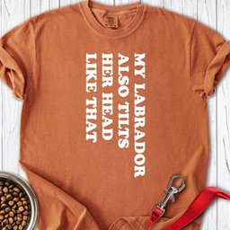 Labrador Tilt Her Head Premium Tee Gift For Dog Lover