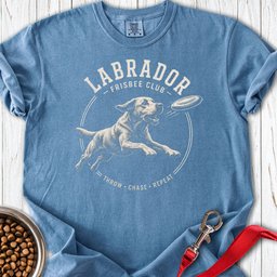 Labrador Frisbee Club Premium Tee Gift For Dog Lover