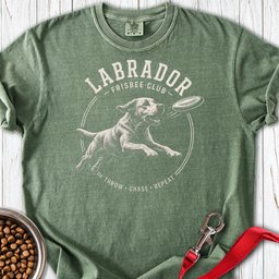 Labrador Frisbee Club Premium Tee Gift For Dog Lover