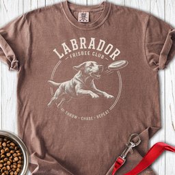 Labrador Frisbee Club Premium Tee Gift For Dog Lover