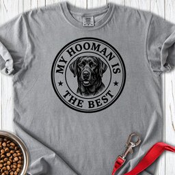 Labrador My Hooman Premium Tee Gift For Dog Lover