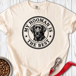 Labrador My Hooman Premium Tee Gift For Dog Lover