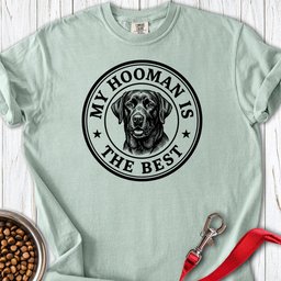Labrador My Hooman Premium Tee Gift For Dog Lover