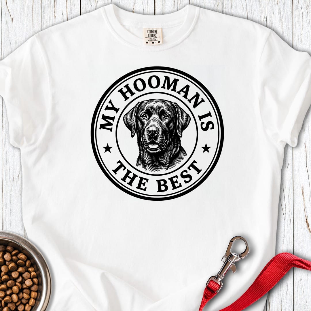 Labrador My Hooman Premium Tee Gift For Dog Lover