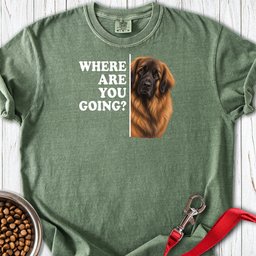 Leonberger Where Are You Going Premium Tee Gift For Dog Lover