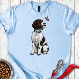 Lagotto Butterfly T Shirt Gift For Dog Lover