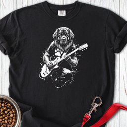 Leonberger Guitar Premium Tee Gift For Dog Lover