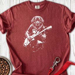 Leonberger Guitar Premium Tee Gift For Dog Lover