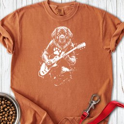 Leonberger Guitar Premium Tee Gift For Dog Lover