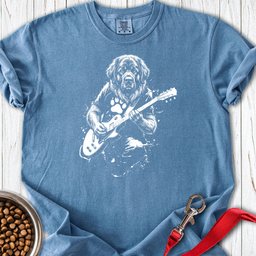 Leonberger Guitar Premium Tee Gift For Dog Lover