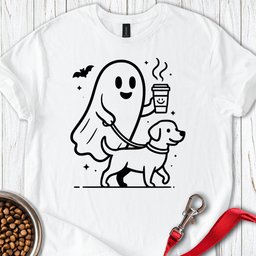 Labrador Halloween Ghost T Shirt Gift For Dog Lover