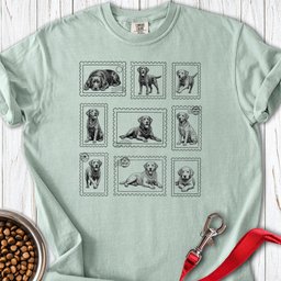 Labrador Stamps Premium Tee Gift For Dog Lover