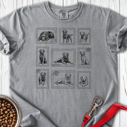 Labrador Stamps Premium Tee Gift For Dog Lover