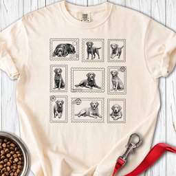 Labrador Stamps Premium Tee Gift For Dog Lover