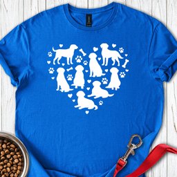 Labrador Heart T Shirt Gift For Dog Lover