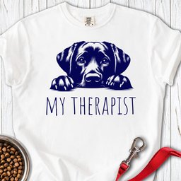 Labrador My Therapist T Shirt Gift For Dog Lover