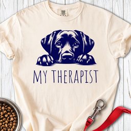 Labrador My Therapist T Shirt Gift For Dog Lover
