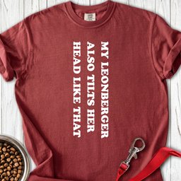 Leonberger Tilts Her Head Premium Tee Gift For Dog Lover