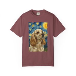 Lemon Roam Spaniel Van Gogh Premium Tee Gift For Dog Lover