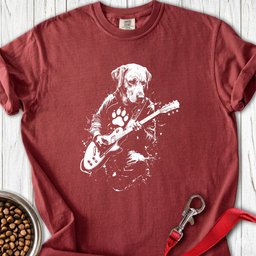 Labrador Guitar Premium Tee Gift For Dog Lover