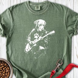 Labrador Guitar Premium Tee Gift For Dog Lover