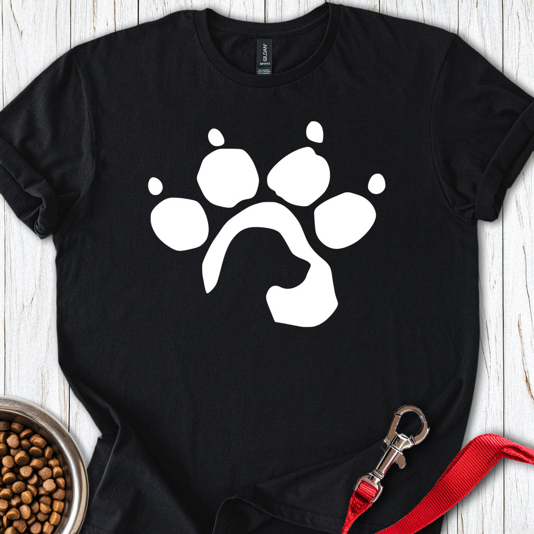 Labrador Paw T Shirt Gift For Dog Lover
