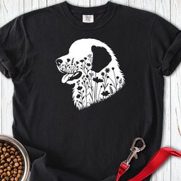 Leonberger Flower Wreath Premium Tee Gift For Dog Lover