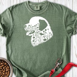 Leonberger Flower Wreath Premium Tee Gift For Dog Lover