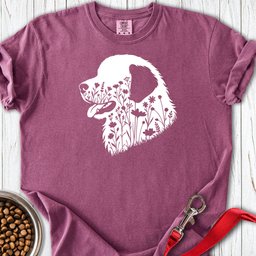Leonberger Flower Wreath Premium Tee Gift For Dog Lover