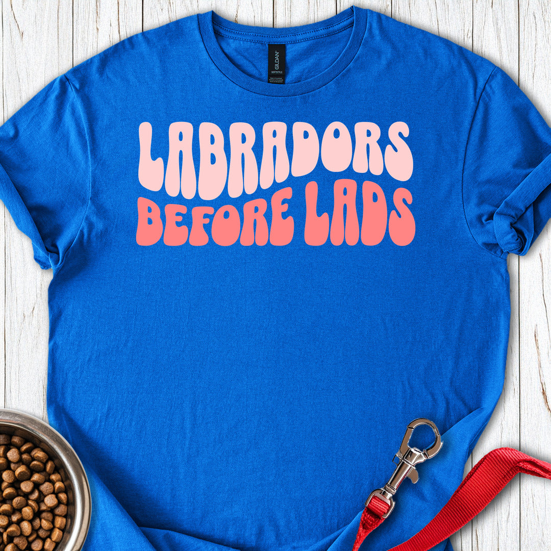 Labradors Before Lads T Shirt Gift For Dog Lover