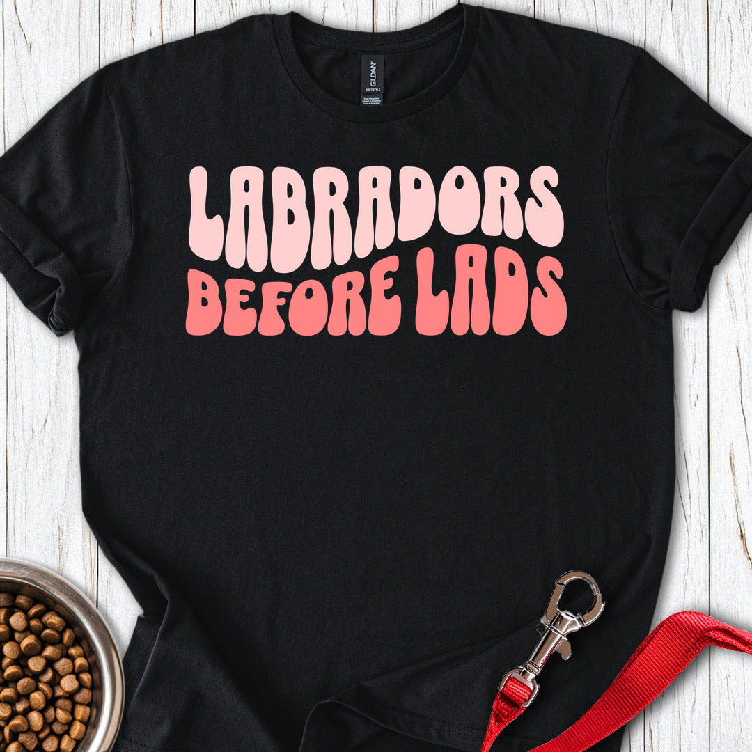 Labradors Before Lads T Shirt Gift For Dog Lover