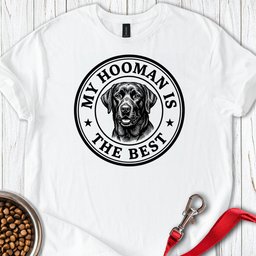 Labrador My Hooman T Shirt Gift For Dog Lover