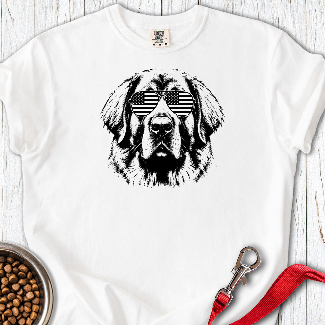 Leonberger Flag Shades Premium Tee Gift For Dog Lover