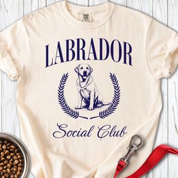 Labrador Social Club Premium Tee Gift For Dog Lover