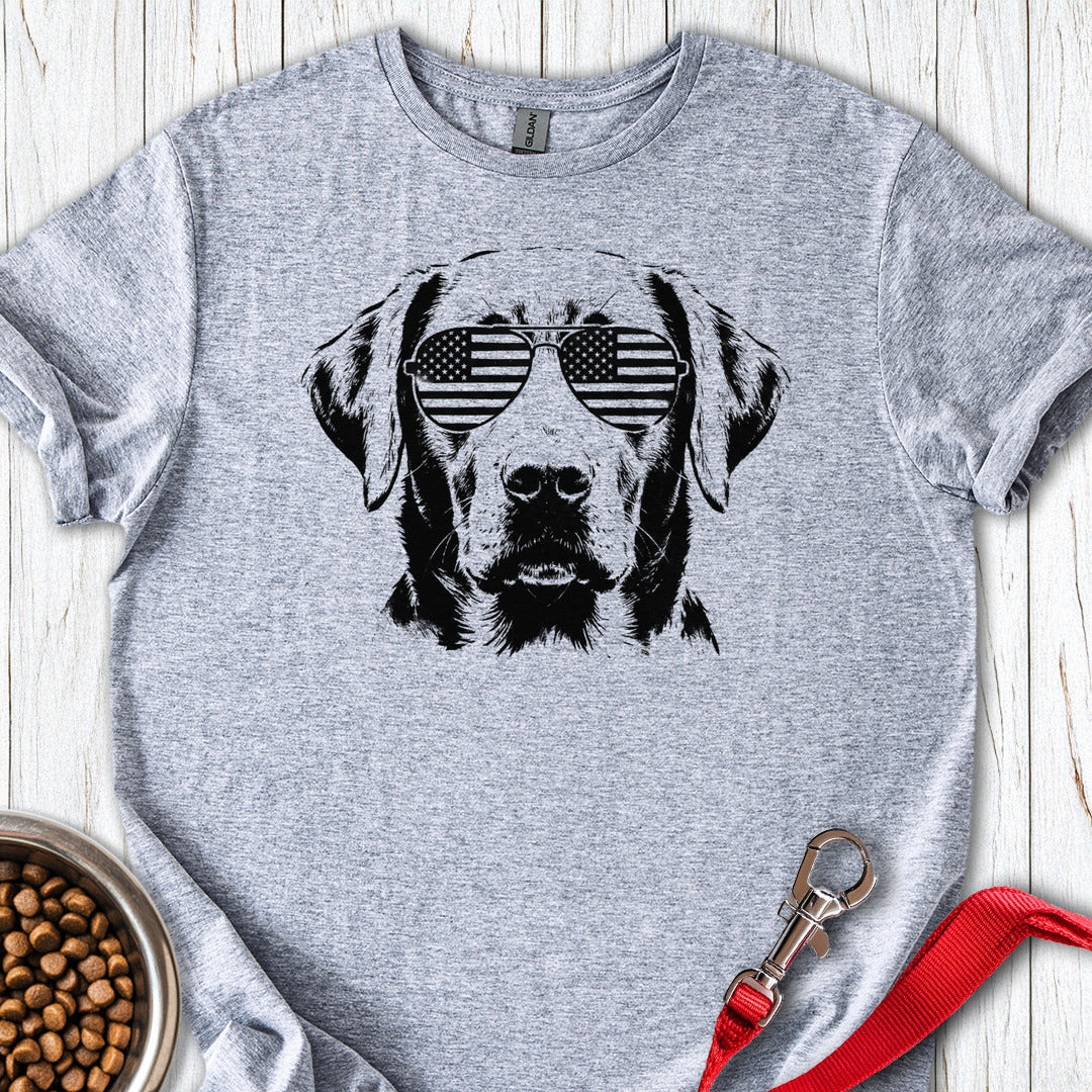 Labrador USA T Shirt Gift For Dog Lover
