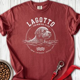 Lagotto Swimming Club Premium Tee Gift For Dog Lover