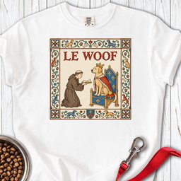 Le Woof Medieval Labrador Premium Tee Gift For Dog Lover
