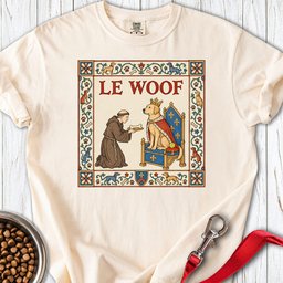 Le Woof Medieval Labrador Premium Tee Gift For Dog Lover