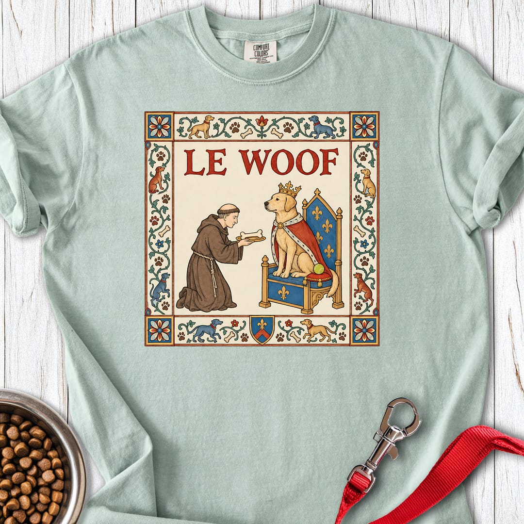 Le Woof Medieval Labrador Premium Tee Gift For Dog Lover