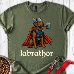 Labrathor Chocolate Labrador T Shirt Gift For Dog Lover