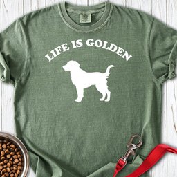Life Is Golden Premium Tee Gift For Dog Lover