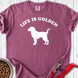 Life Is Golden Premium Tee Gift For Dog Lover