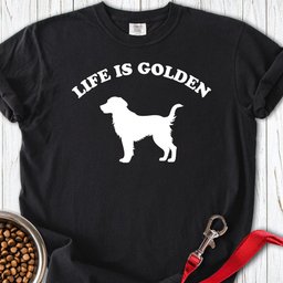 Life Is Golden Premium Tee Gift For Dog Lover