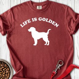 Life Is Golden Premium Tee Gift For Dog Lover