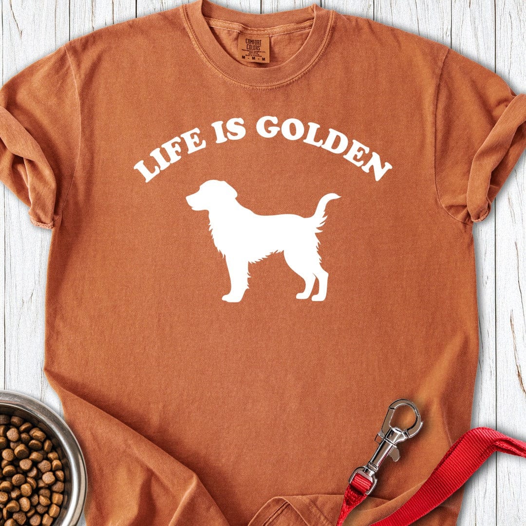 Life Is Golden Premium Tee Gift For Dog Lover