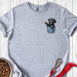 Labrador Puppy In Fake Pocket T Shirt Gift For Dog Lover