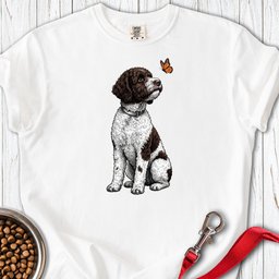 Lagotto Butterfly Premium Tee Gift For Dog Lover