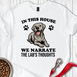 Narrate Silver Labs T Shirt Gift For Dog Lover